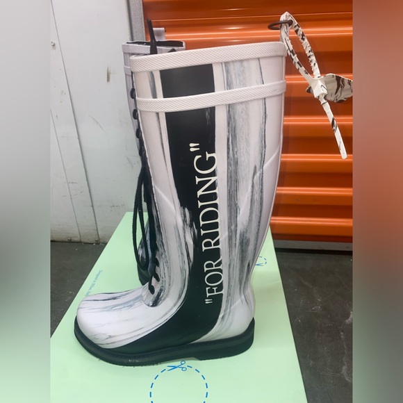Women’s Off-White “For Riding” Rain Boots - Picture 5 of 10